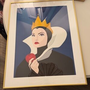 Framed Evil Queen print.